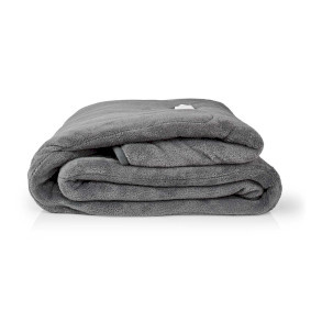 Nedis Elektrische Deken | Bovendeken | 2 Personen | 200 x 180 cm | 9 Warmte Standen | Wasmachinebestendig | Oververhittingsbeveiliging | Digitale bediening | Fleece