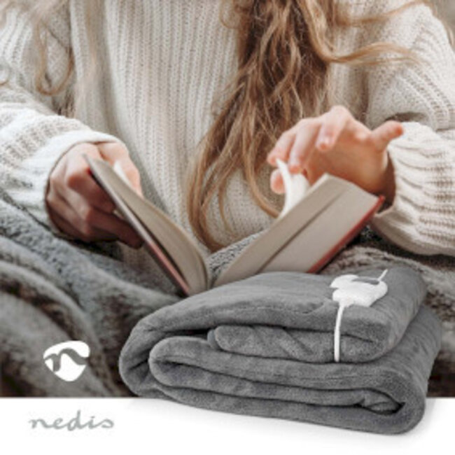 Elektrische Deken | Bovendeken | 1 Persoon | 200 x 180 cm | 9 Warmte Standen | Wasmachinebestendig | Oververhittingsbeveiliging | Digitale bediening | Fleece