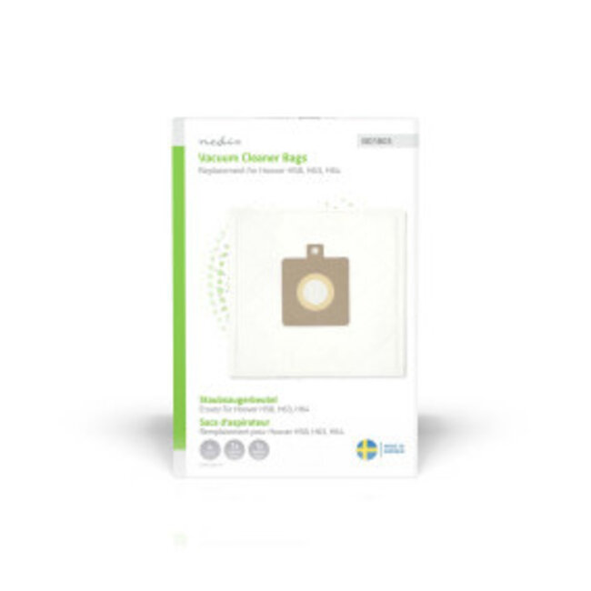 Stofzuigerzak | 4 Stuks | Synthetisch | Meest verkocht voor: Hoover H58 | Wit