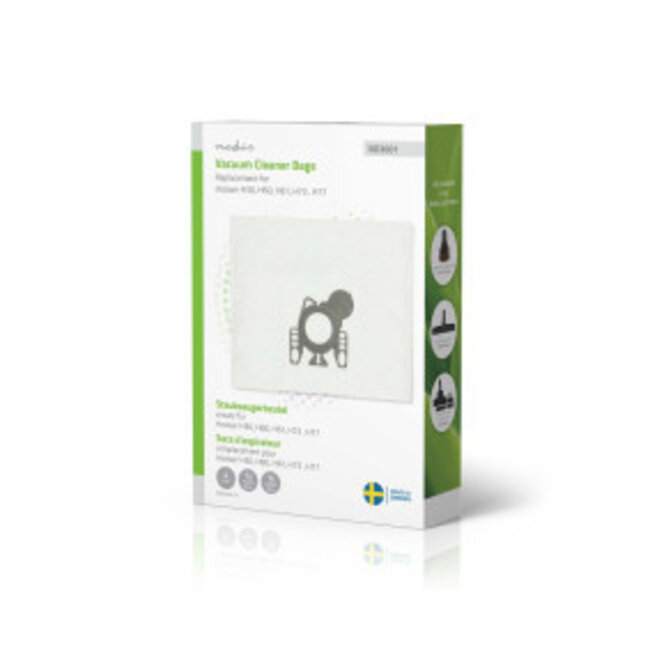 Stofzuigerzak | 4 Stuks | Synthetisch | Meest verkocht voor: Hoover H60 / Hoover H61 / Hoover H73 / Hoover H77 | Wit