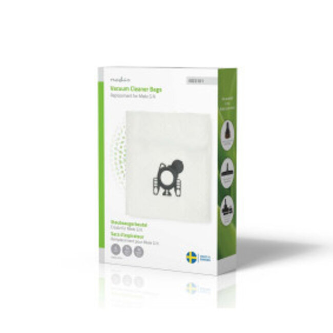 Stofzuigerzak | 4 Stuks | Synthetisch | Meest verkocht voor: Miele GN | Wit