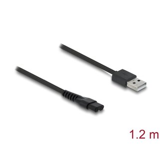 DeLOCK Delock USB Charging Cable 5 V for Electric Shavers compatible with MANSCAPED 2.0 / 3.0 series - shaver charger replacement cable 1.2 m