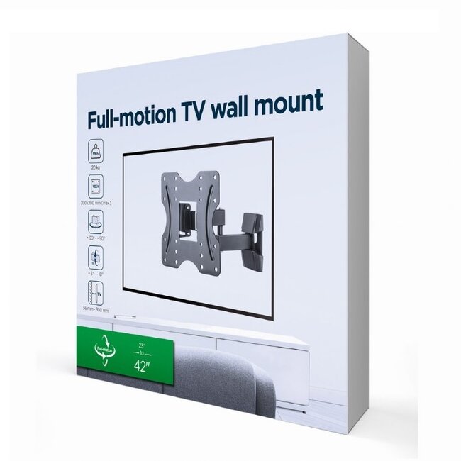 Gembird TV-muurbeugel | tot 42 inch | full motion