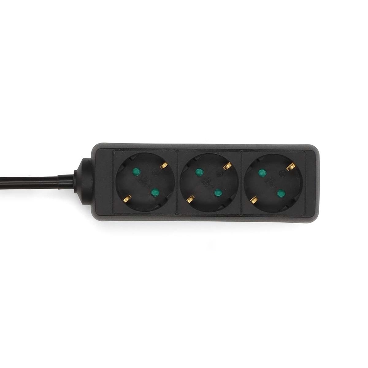 Nedis Stekkerdoos - Randaarde stekker / Type F (CEE 7/7) - 3-wegs - 5.00 m - 3680 W - 16 A - Soort aarding: Zijcontacten - 230 V AC 50/60 Hz - Hoek van stopcontact: 45 ° - H05VV-F