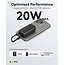 Goobay powerbank met kabel | USB-C PD 20W + USB-A QC | 5.000 mAh