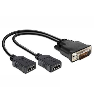 DeLOCK DMS-59 (m) naar 2x HDMI (v) adapter - 0,25 meter