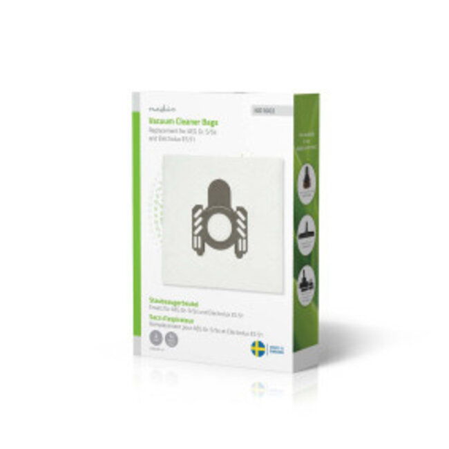 Stofzuigerzak | 4 Stuks | Synthetisch | Meest verkocht voor: AEG Gr. 5/5s and Electrolux ES 51 / AEG GR5 / Electrolux E51 | Wit