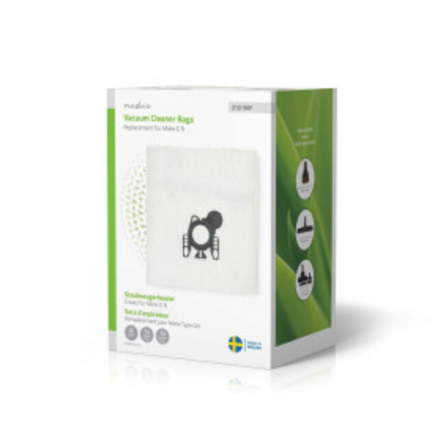 Stofzuigerzak | 8 Stuks | Synthetisch | Meest verkocht voor: Miele GN | Wit