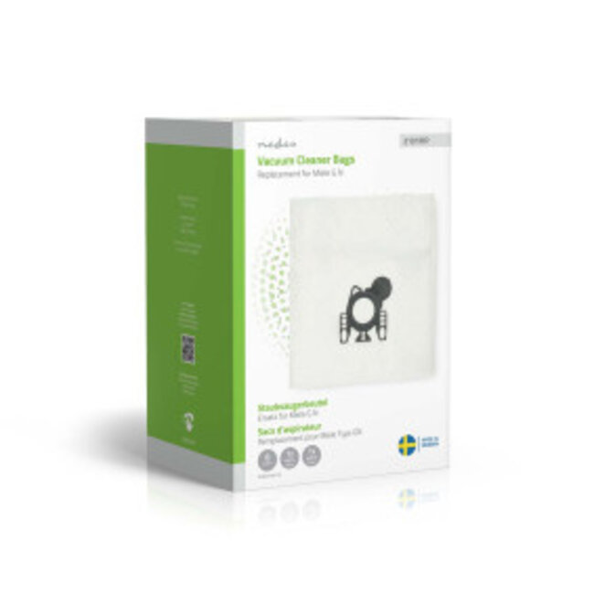 Stofzuigerzak | 8 Stuks | Synthetisch | Meest verkocht voor: Miele GN | Wit