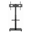 TV-vloerstandaard met wieltjes, 37â - 75'', zwart