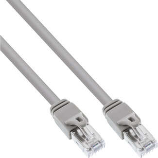 InLine® InLine® Patchkabel,S/FTP (PiMf),Cat.6 gecertificeerd,250MHz,PVC,koper,grijs, 2m