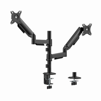 Gembird Dubbele monitorarm met gasveer (zwenkbaar), 17''-32''