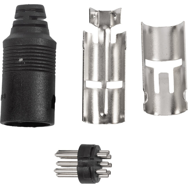 BOSSCOM DIN 8-pins / Powerlink PL8 (m) connector | zwart
