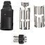 BOSSCOM DIN 8-pins / Powerlink PL8 (m) connector | zwart