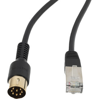 BOSSCOM BOSSCOM RJ45 - DIN 8-pins / Powerlink PL8 (m) kabel voor B&O | zwart | 1 meter