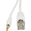 BOSSCOM RJ45 - 3,5mm Jack kabel voor B&O | wit | 1 meter