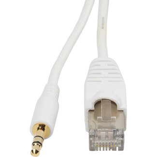 BOSSCOM BOSSCOM RJ45 - 3,5mm Jack kabel voor B&O | wit | 2 meter