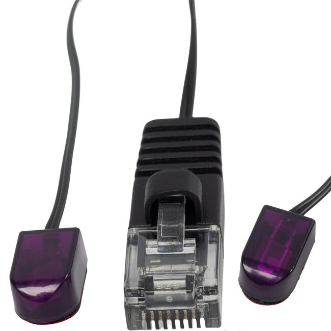 BOSSCOM 2x IR-receiver - RJ45 kabel voor B&O | zwart | 7 meter