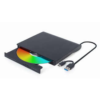 Gembird Externe USB CD/DVD brander/speler met USB-C