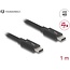 Delock Thunderbolt™ 4 Cable 40 Gbps PD 3.1 240 W 1 m black