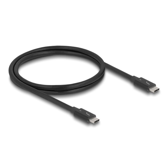 Delock Thunderbolt™ 4 Cable 40 Gbps PD 3.1 240 W 1 m black