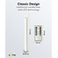 Goobay Set of 5 LED Real Wax Rod Candles, white, incl. Remote Control