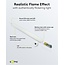 Goobay Set of 5 LED Real Wax Rod Candles, white, incl. Remote Control