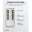 Goobay Set of 5 LED Real Wax Rod Candles, white, incl. Remote Control