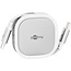 Goobay Self-Retracting USB-C™ Cable, 1 m, white;silver