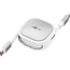 Goobay Self-Retracting USB-C™ Cable, 1 m, white;silver