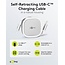 Goobay Self-Retracting USB-C™ Cable, 1 m, white;silver