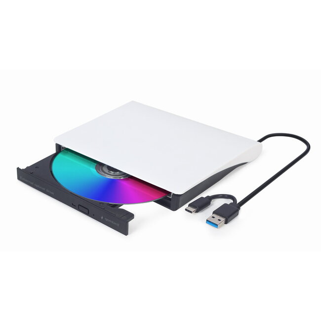 Externe USB CD/DVD brander/speler met USB-C