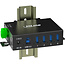 InLine® USB 3.2 Gen.1 industriële hub, 4 poorten, aluminium, met voeding