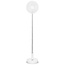 Draagbare flexibele tafel- en voetventilator van 20 cm met Li-ion batterij Wit
