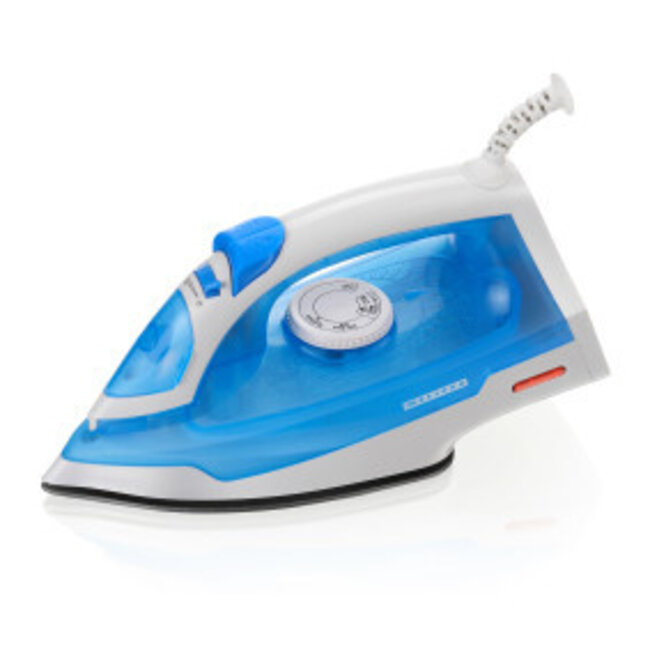 Stoomstrijkijzer met antiaanbaklaag 2000W Wit / Blauw