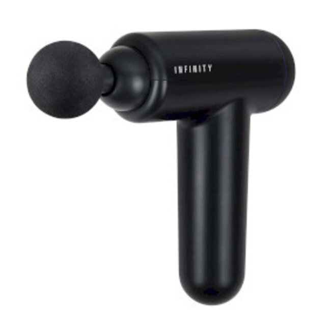 Oplaadbaar massagepistool 4 koppen Zwart