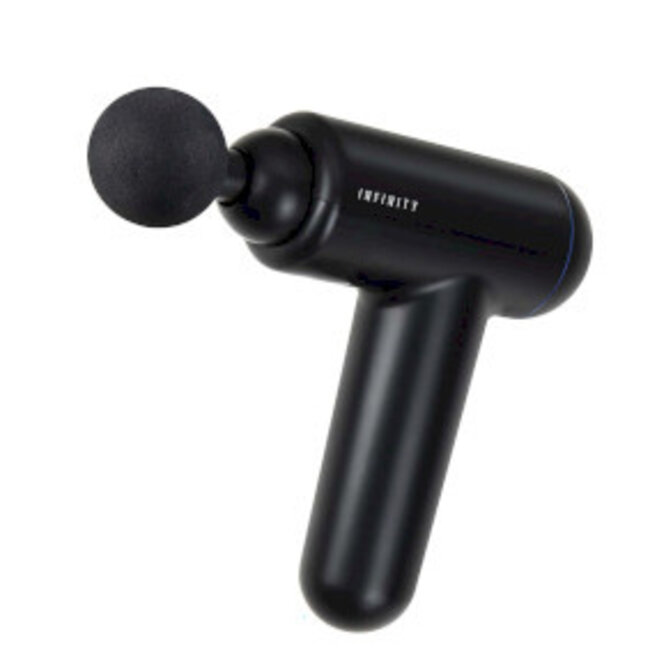 Oplaadbaar massagepistool 4 koppen Zwart