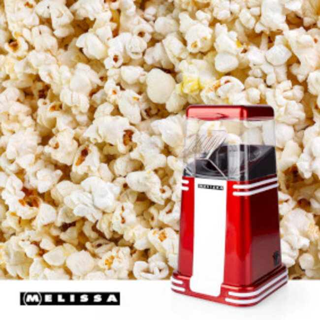 Popcornmaker | 60 g | 1200 W | 2 - 4 min | Rood/Wit
