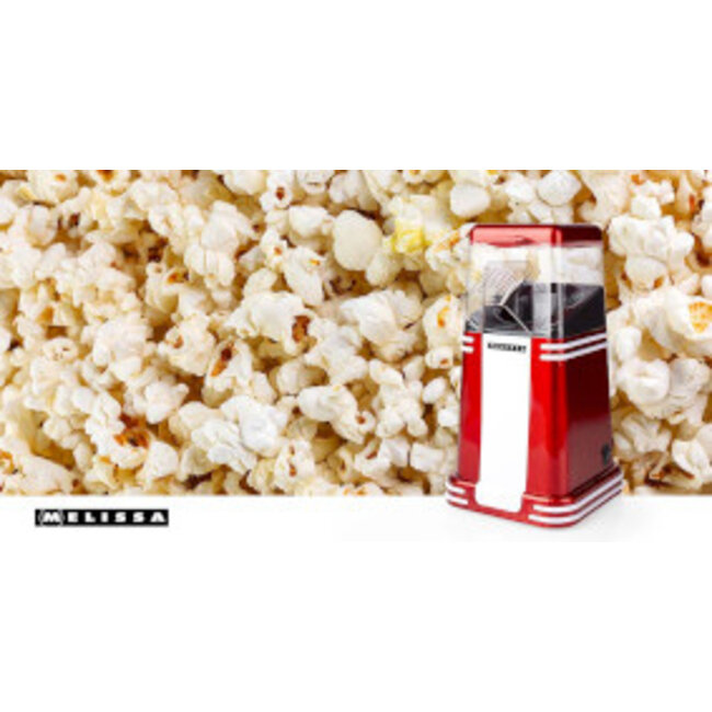 Popcornmaker | 60 g | 1200 W | 2 - 4 min | Rood/Wit