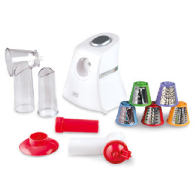 Groentesnijder en sorbetijsmachine / Comfortcook in één met 5 opzetstukken