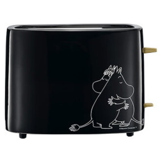 Keramische broodrooster 2 sneetjes zwart 875W