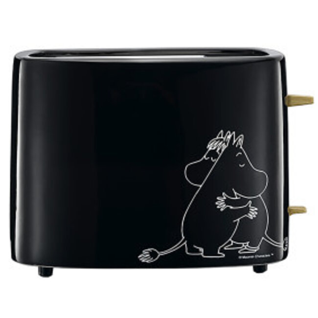 Keramische broodrooster 2 sneetjes zwart 875W