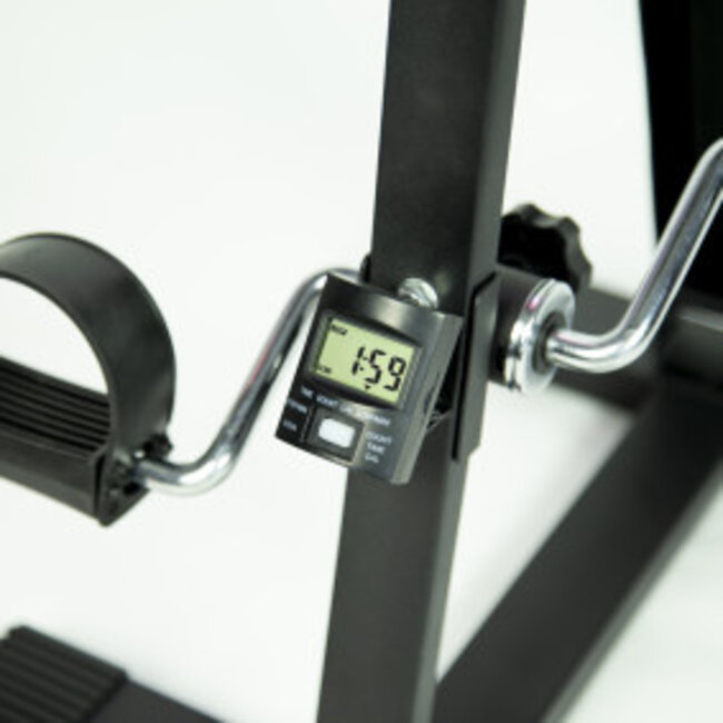 Dubbele fiets met display Zwart