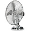 Trebs tafelventilator metaal 12 inch Zilver