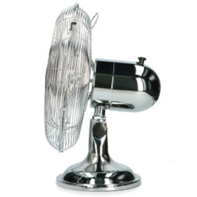 Trebs tafelventilator metaal 12 inch Zilver