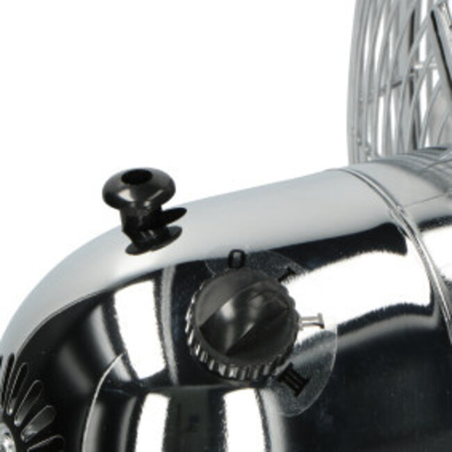 Trebs tafelventilator metaal 12 inch Zilver
