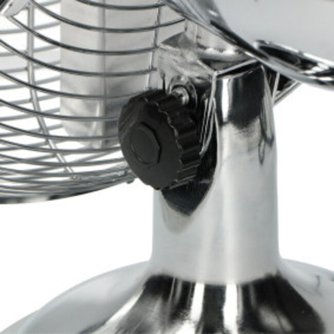 Trebs tafelventilator metaal 12 inch Zilver