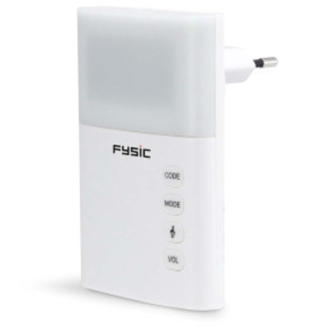 Draadloze deurbel met knipperlicht Wit