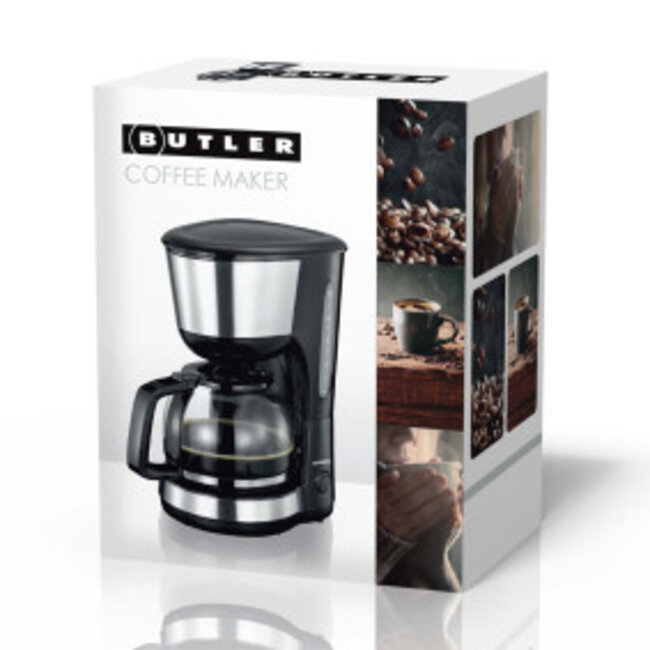 Koffiezetapparaat 1.25L 1000W Zwart
