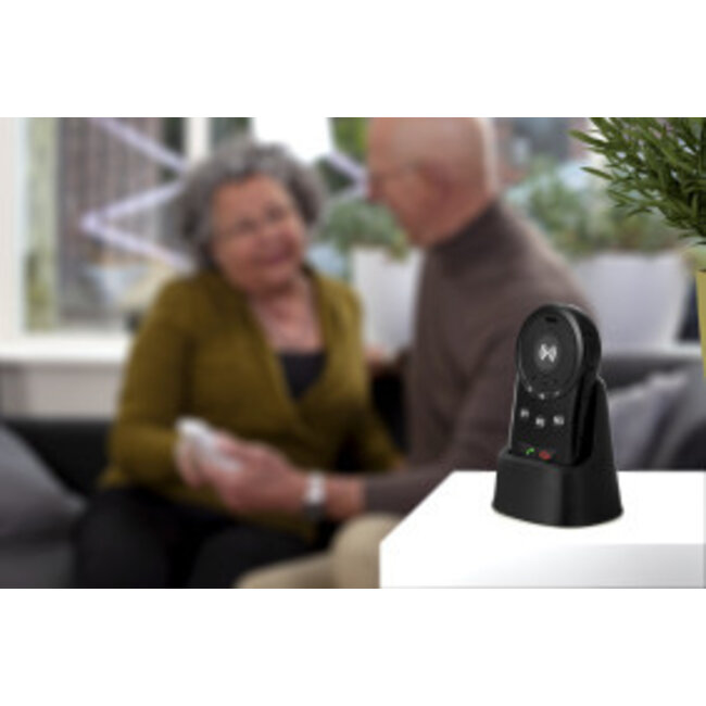 SOS paniekknop met GPS tracker voor senioren Zwart